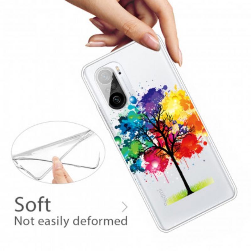 Coque Poco F3 / Xiaomi Mi 11i 5G Transparente Arbre Aquarelle