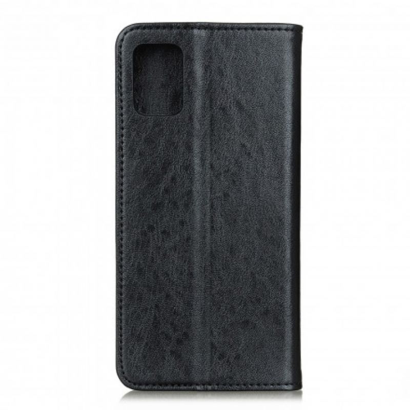 Flip Cover Poco F3 / Xiaomi Mi 11i 5Gv Cuir Fendu Texturé