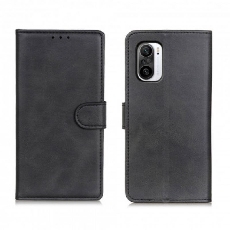 Housse Poco F3 / Xiaomi Mi 11i 5G Effet Cuir Mat Rétro