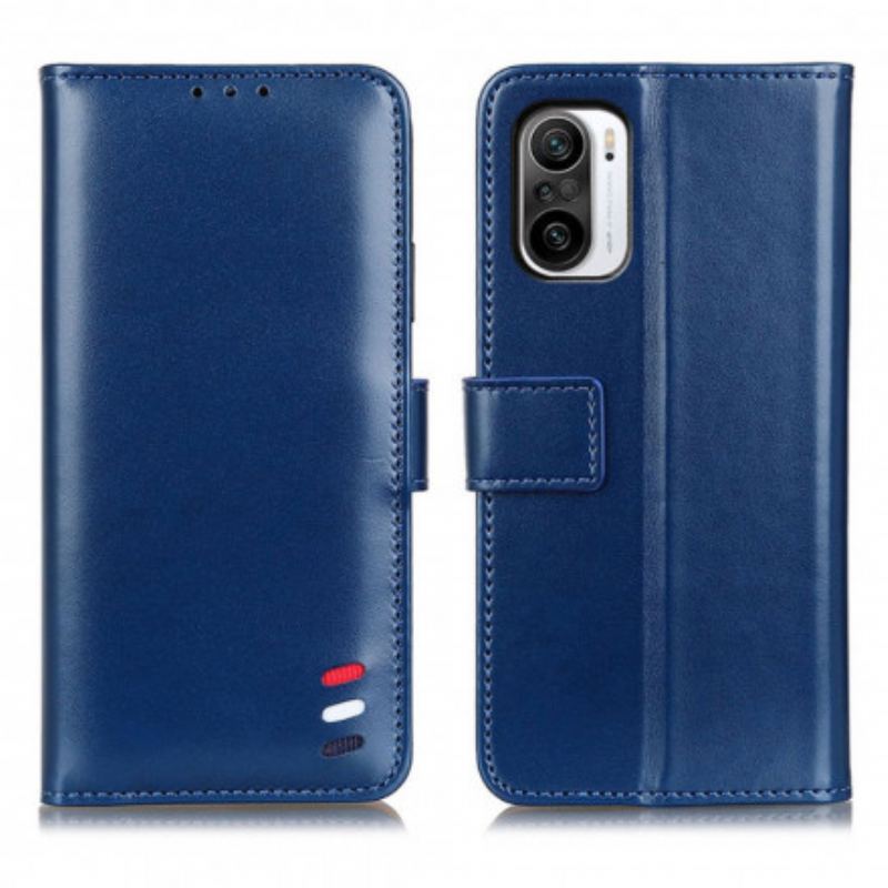 Housse Poco F3 / Xiaomi Mi 11i 5G Effet Cuir Tricolore