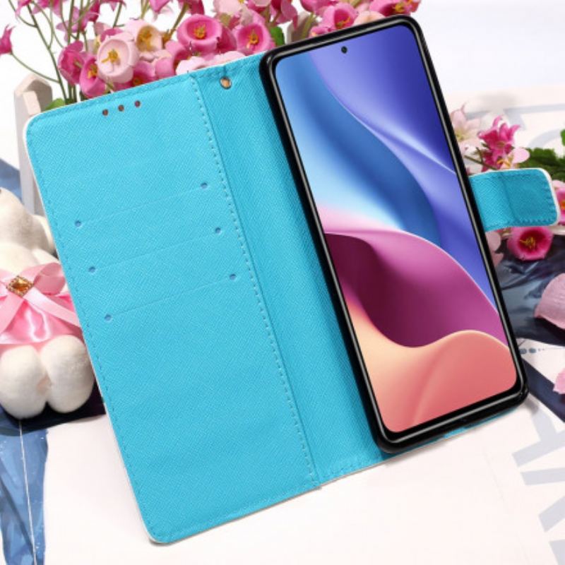 Housse Poco F3 / Xiaomi Mi 11i 5G Papillons Dorés