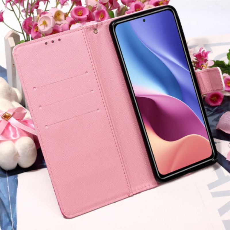 Housse Poco F3 / Xiaomi Mi 11i 5G Papillons Rouges