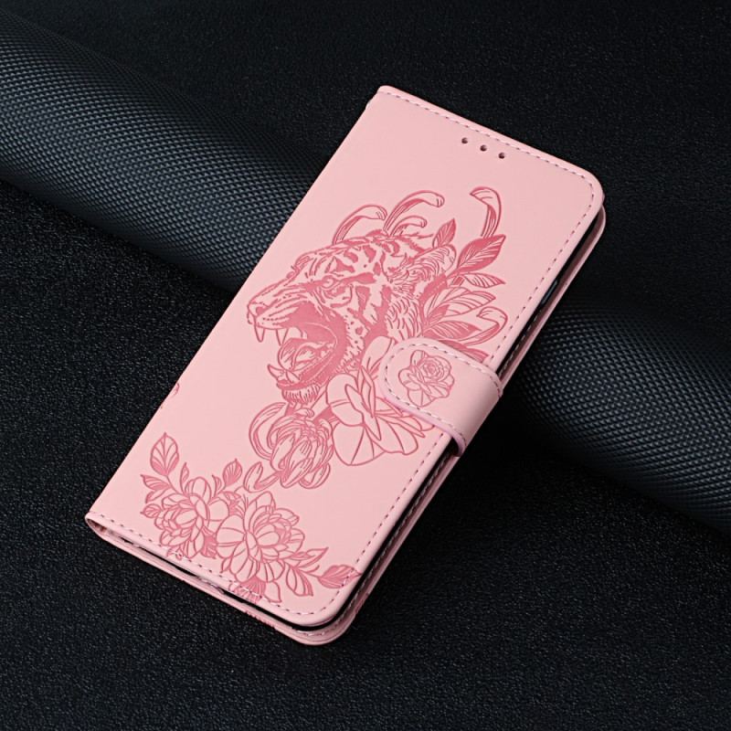 Housse Poco F3 / Xiaomi Mi 11i 5G Tigre Baroque à Lanière