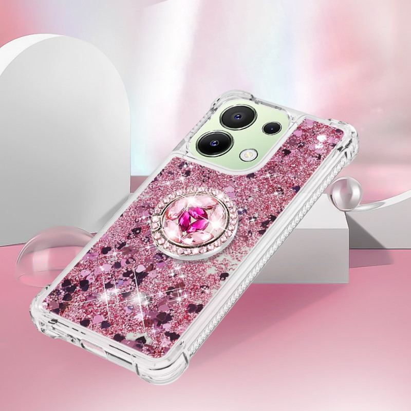 Coque Xiaomi Redmi Note 13 4G Anneau-Support Paillettes