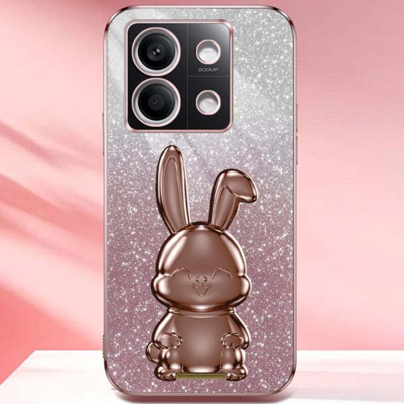 Coque Xiaomi Redmi Note 13 4G Lapin Support Rose