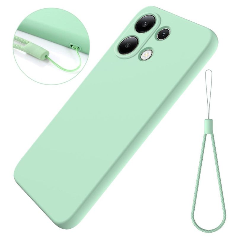 Coque Xiaomi Redmi Note 13 4G Silicone Liquide à Lanière