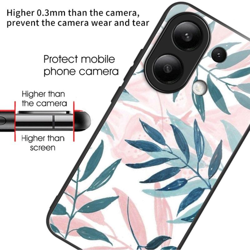 Coque Xiaomi Redmi Note 13 4G Verre Trempé Feuilles