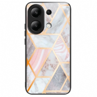 Coque Xiaomi Redmi Note 13 4G Verre Trempé Marbre Rose