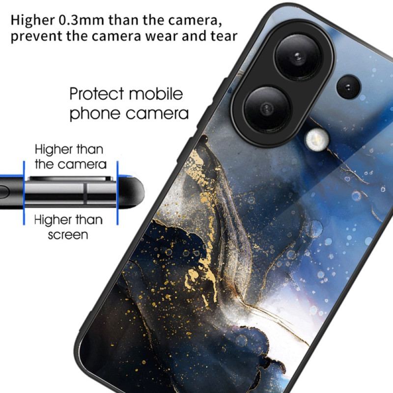 Coque Xiaomi Redmi Note 13 4G Verre Trempé Noir Bleu Doré