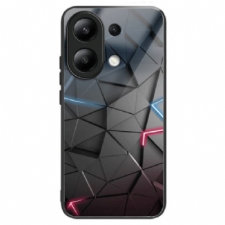 Coque Xiaomi Redmi Note 13 4G Verre Trempé Triangles Noirs