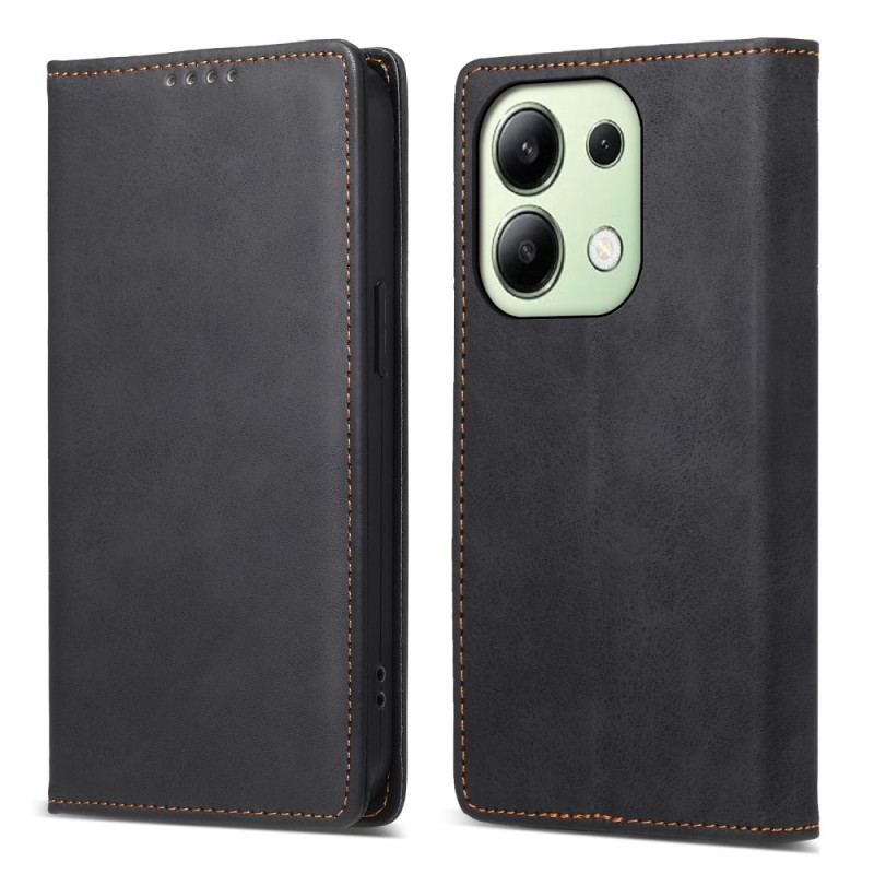 Flip Cover Xiaomi Redmi Note 13 4G Effet Cuir Classique