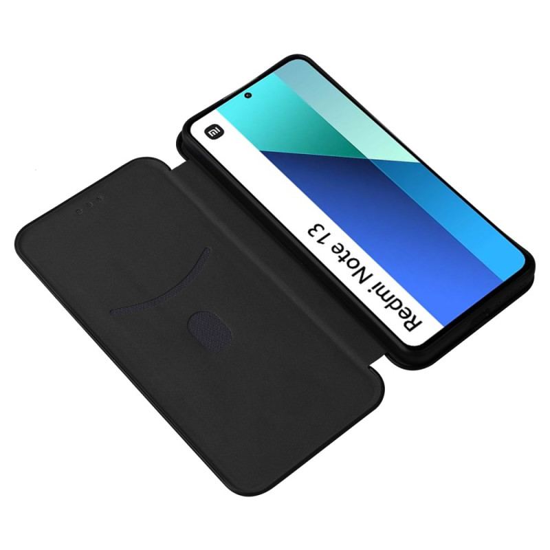 Flip Cover Xiaomi Redmi Note 13 4G Fibre Carbone