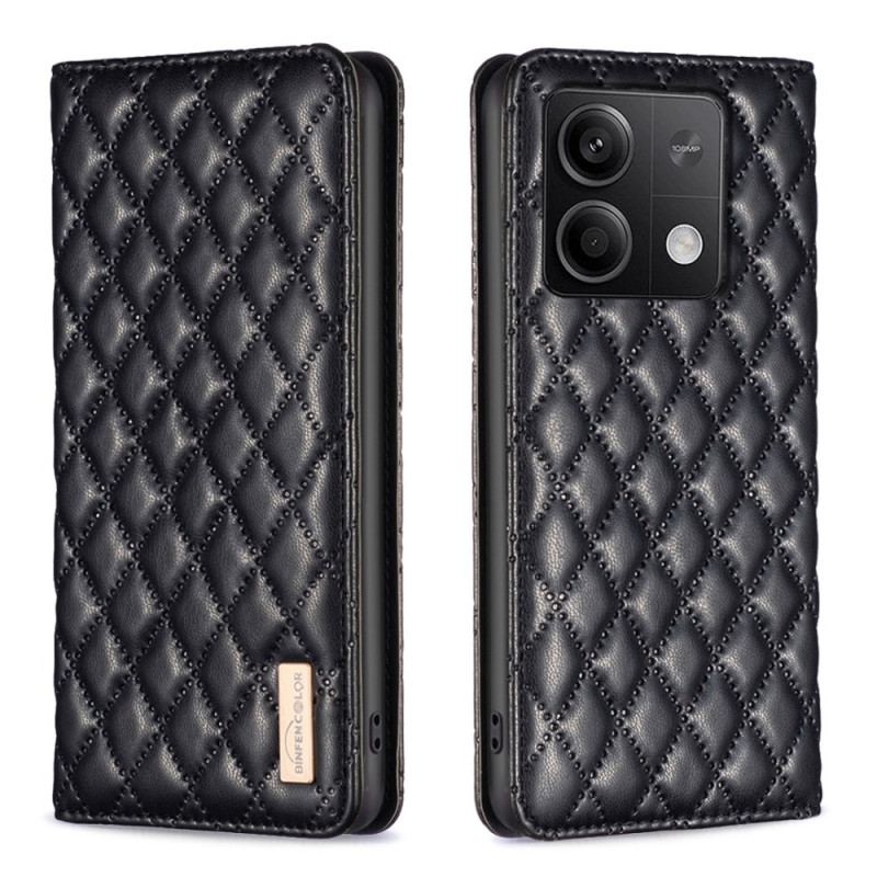 Flip Cover Xiaomi Redmi Note 13 4G Matelassée BINFEN COLOR