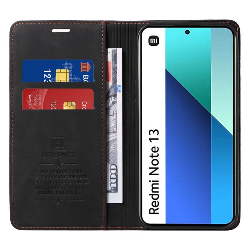 Flip Cover Xiaomi Redmi Note 13 4G Protection RFID BETOPNICE