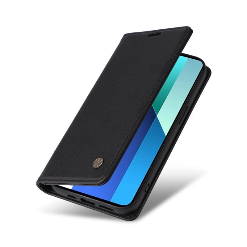 Flip Cover Xiaomi Redmi Note 13 4G Simili CuirYIKATU