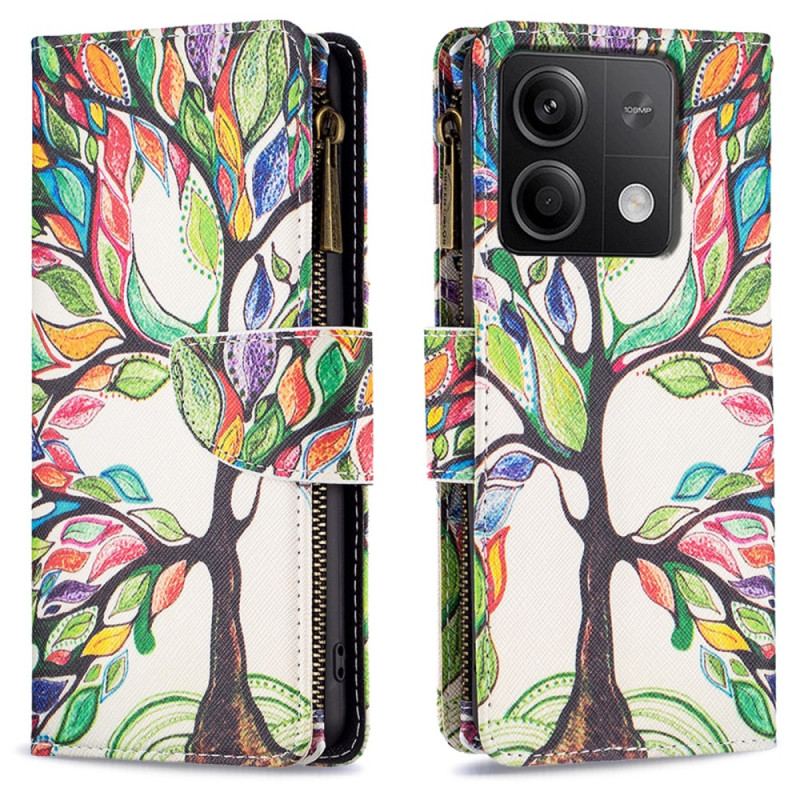 Housse Xiaomi Redmi Note 13 4G Portefeuille Arbre de Vie