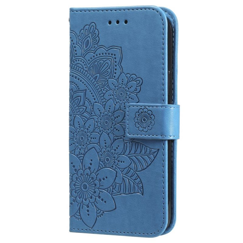 Housse Xiaomi Redmi Note 13 4G Style Floral à Lanière