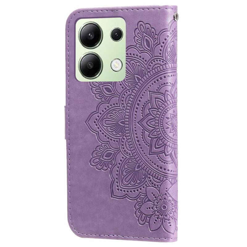 Housse Xiaomi Redmi Note 13 4G Style Floral à Lanière