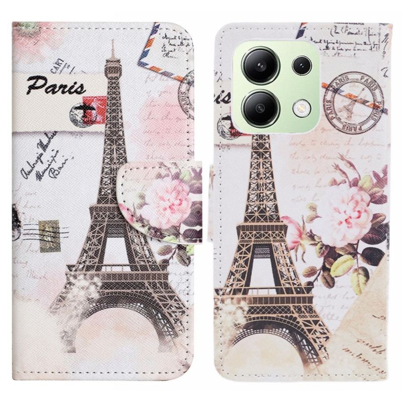 Housse Xiaomi Redmi Note 13 4G Tour Eiffel Vintage