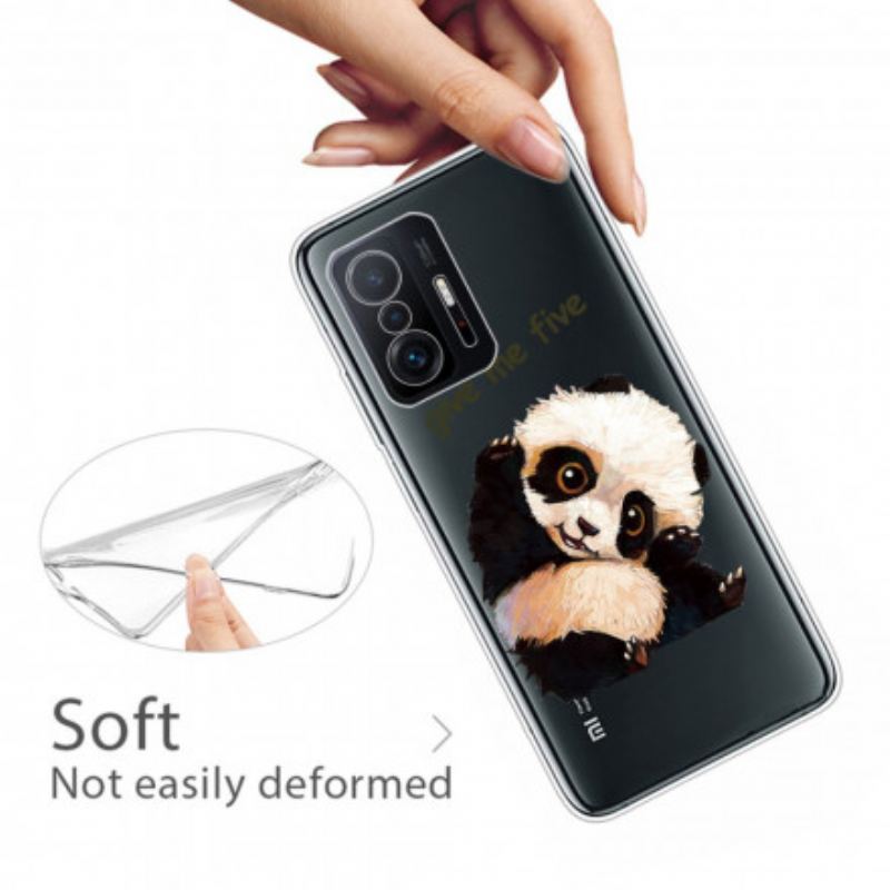 Coque Xaiomi 11T / 11T Pro Transparente Panda Give Me Five