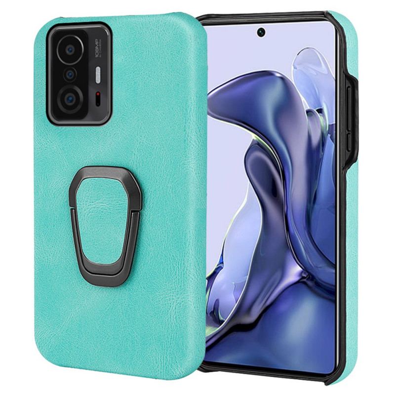 Coque Xiaomi 11T / 11T Pro Effet Cuir Anneau-Support New Colors