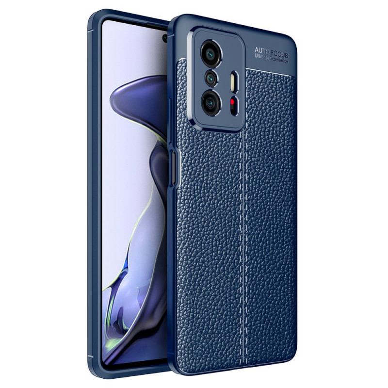 Coque Xiaomi 11T / 11T Pro Effet Cuir Litchi Double Line