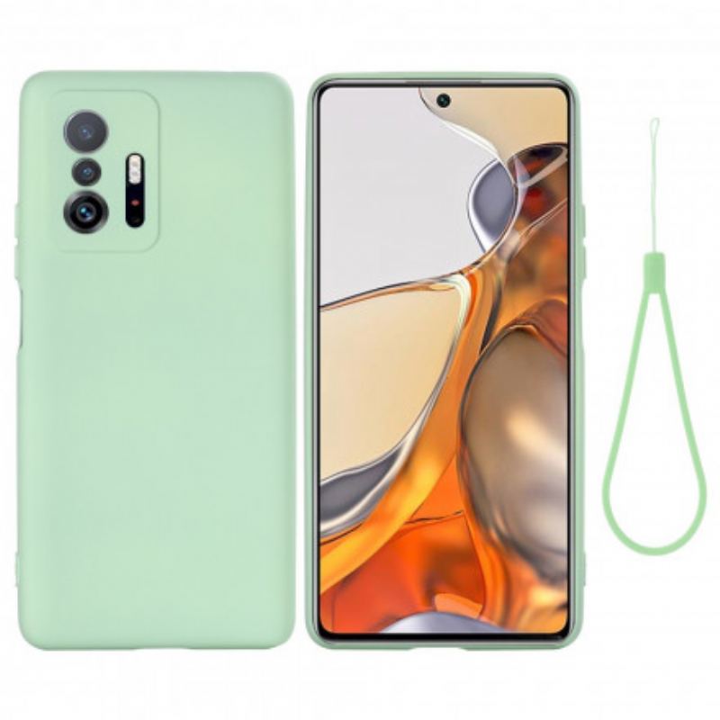 Coque Xiaomi 11T / 11T Pro Silicone Liquide Avec Lanière