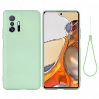 Coque Xiaomi 11T / 11T Pro Silicone Liquide Avec Lanière