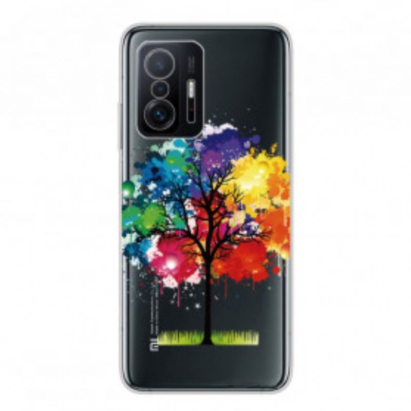 Coque Xiaomi 11T / 11T Pro Transparente Arbre Aquarelle