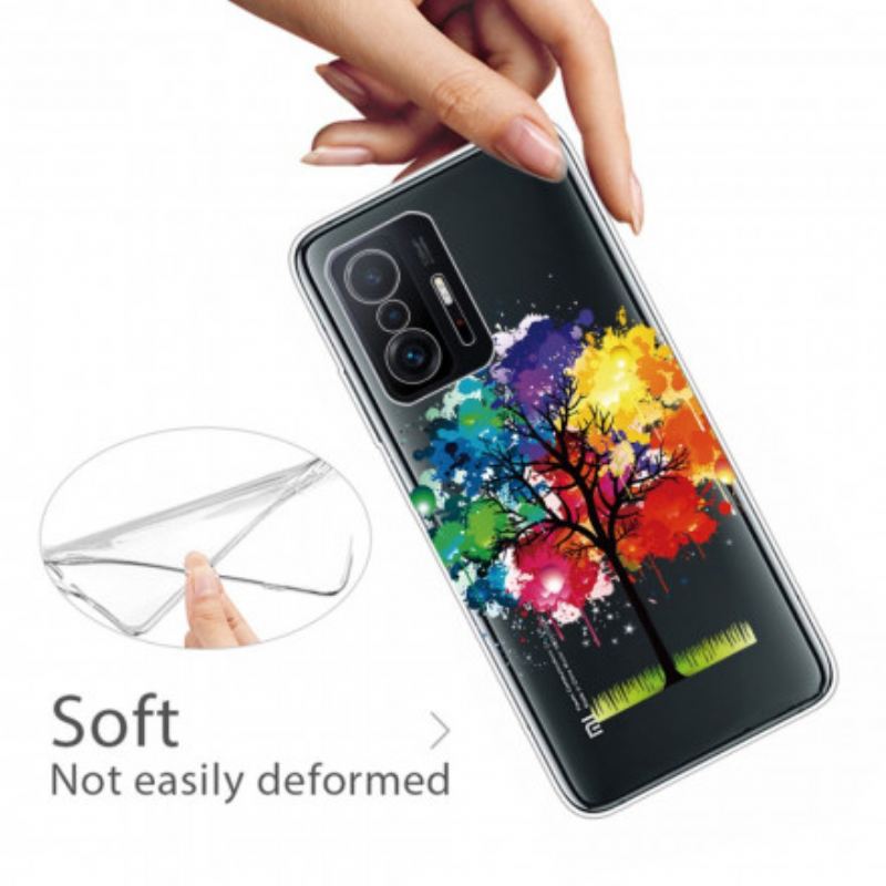 Coque Xiaomi 11T / 11T Pro Transparente Arbre Aquarelle