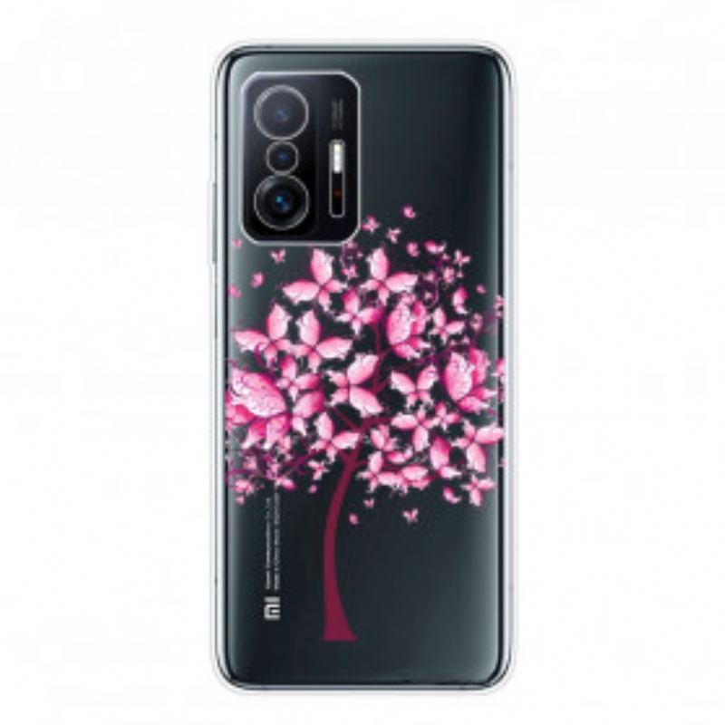 Coque Xiaomi 11T / 11T Pro Transparente Arbre à Papillon