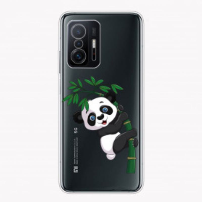 Coque Xiaomi 11T / 11T Pro Transparente Panda Sur Le Bambou