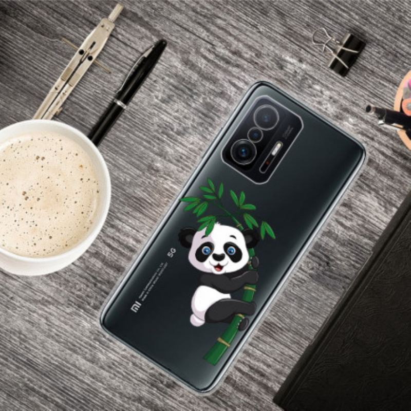 Coque Xiaomi 11T / 11T Pro Transparente Panda Sur Le Bambou