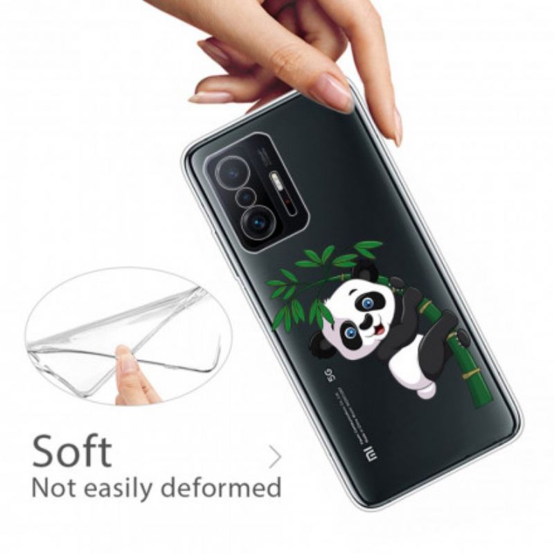 Coque Xiaomi 11T / 11T Pro Transparente Panda Sur Le Bambou