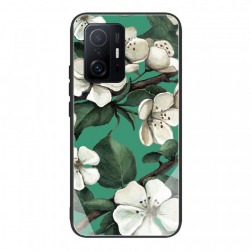 Coque Xiaomi 11T / 11T Pro Verre Trempé Arbre en Fleurs