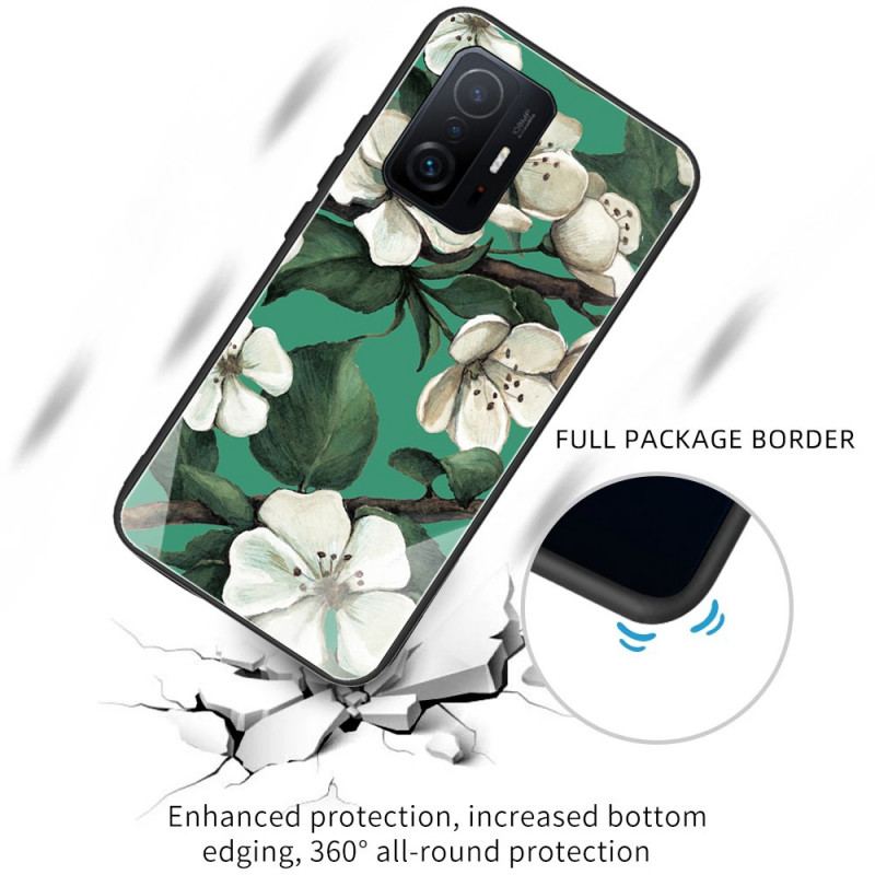 Coque Xiaomi 11T / 11T Pro Verre Trempé Arbre en Fleurs