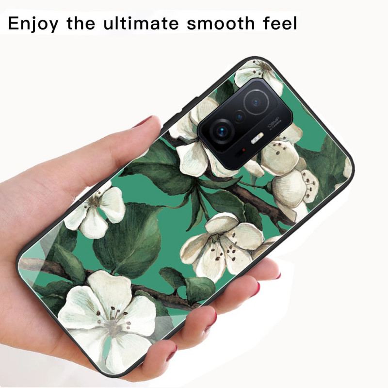 Coque Xiaomi 11T / 11T Pro Verre Trempé Arbre en Fleurs