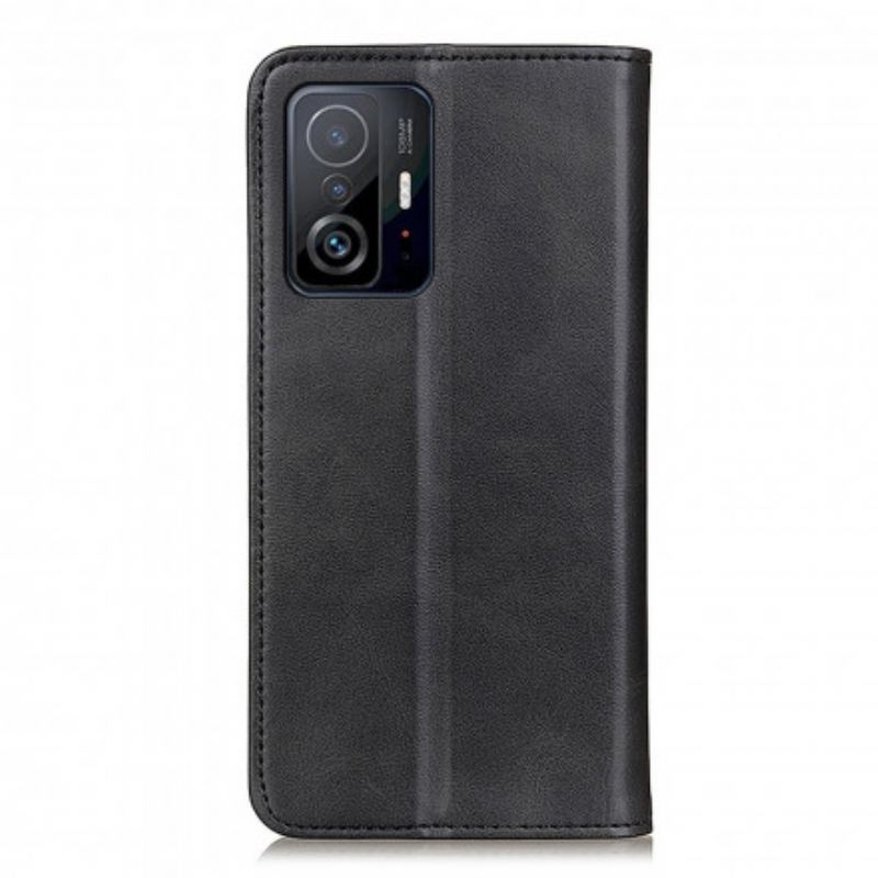 Flip Cover Xiaomi 11T / 11T Pro Cuir Fendu Mat