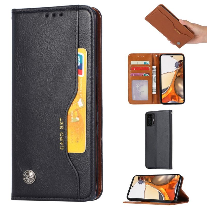 Flip Cover Xiaomi 11T / 11T Pro Simili Cuir Porte-Cartes