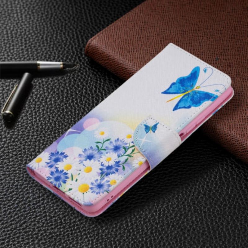 Housse Xiaomi 11T / 11T Pro Papillons et Fleurs Peints