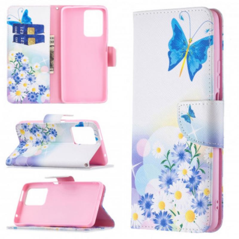 Housse Xiaomi 11T / 11T Pro Papillons et Fleurs Peints