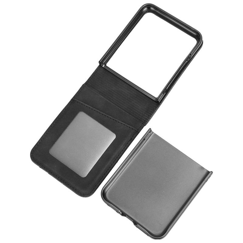 Coque Motorola Razr 50 Ultra / Razr Plus 2024 Effet Cuir Porte-Carte