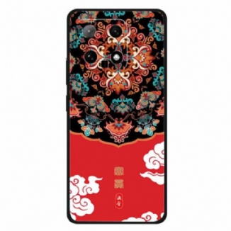 Coque Xiaomi 14 Coque de Protection avec Impression de Motif Ethnique - Richesse / Rouge