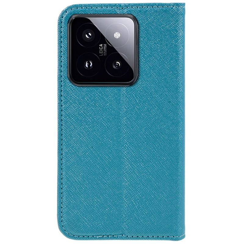 Flip Cover Xiaomi 14 Texture Croisée