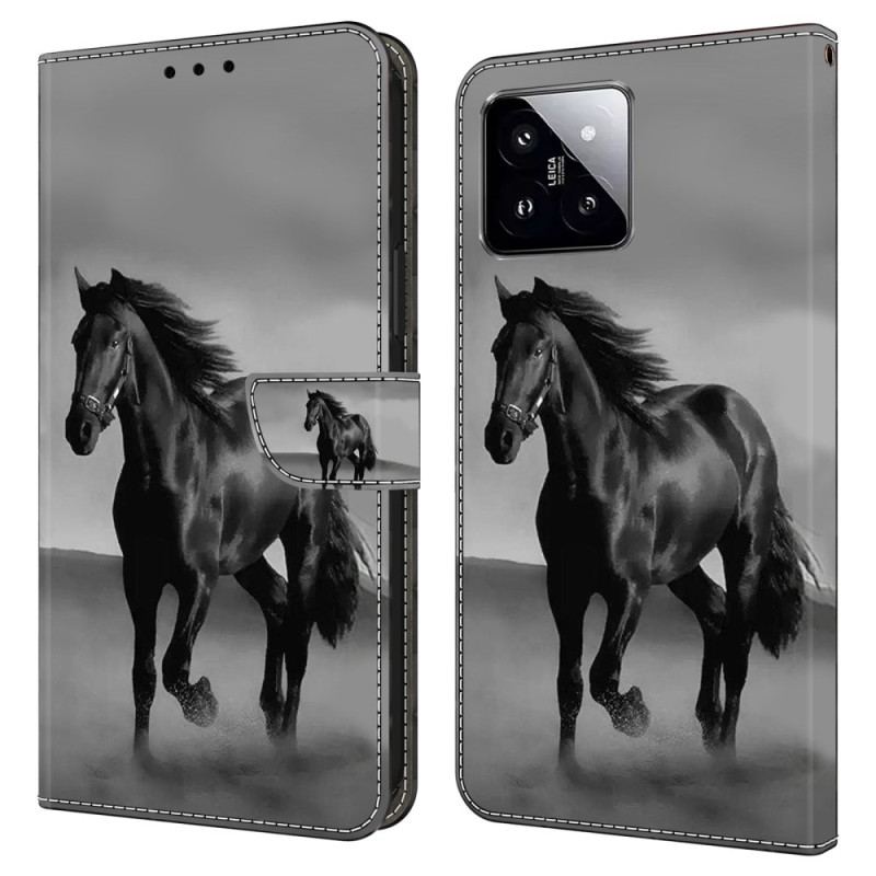 Housse Xiaomi 14 Cheval Noir