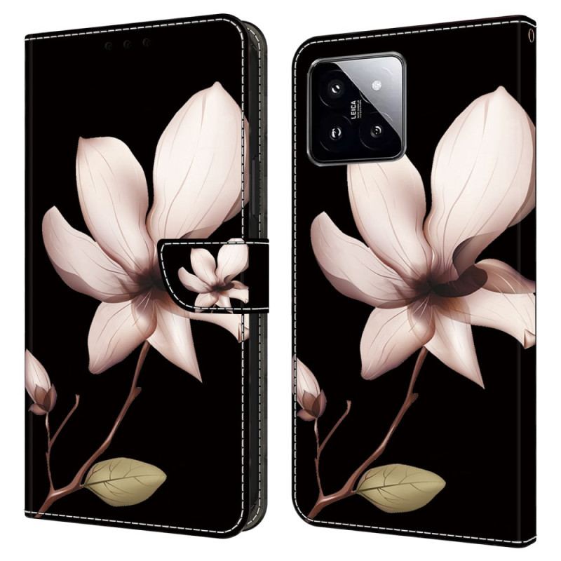 Housse Xiaomi 14 Fleur Rose