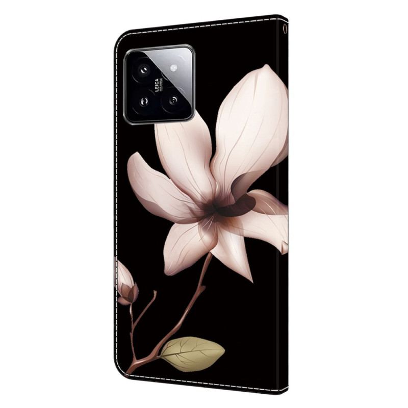 Housse Xiaomi 14 Fleur Rose