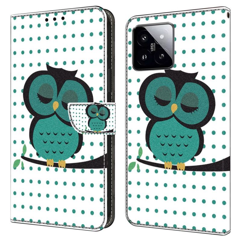 Housse Xiaomi 14 Hibou Endormi