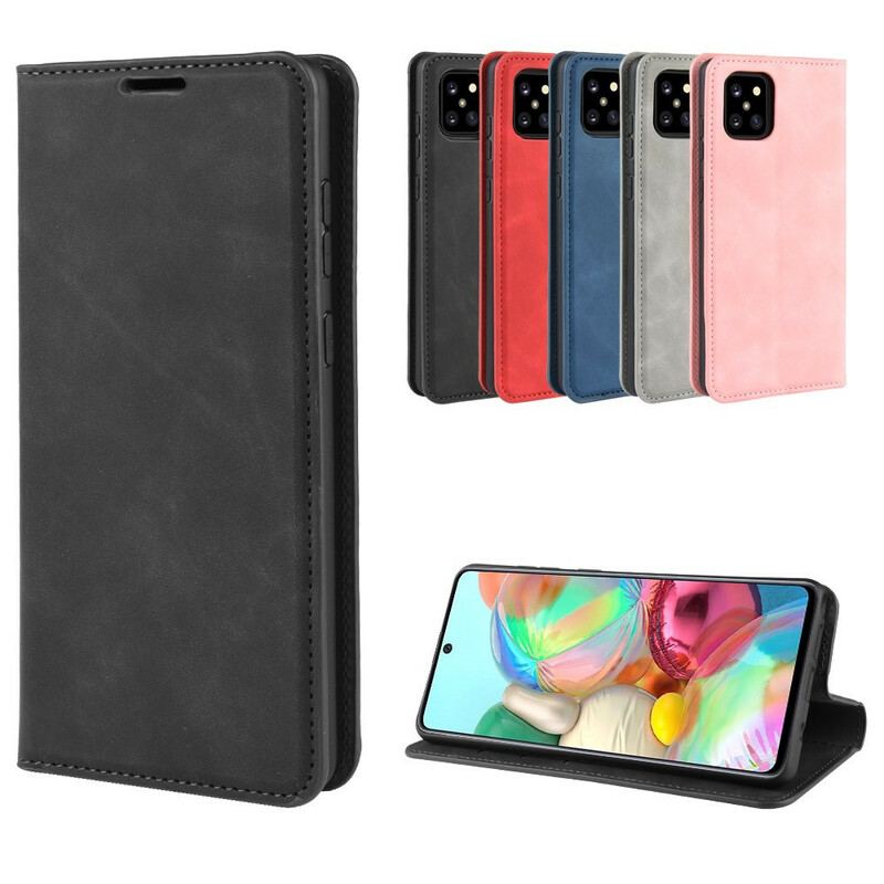 Flip Cover Samsung Galaxy Note 10 Lite Effet Cuir Chic