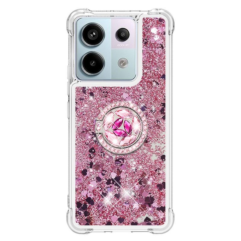 Coque Xiaomi Redmi Note 13 Pro 5G / Poco X6 5G Paillettes Anneau-Support